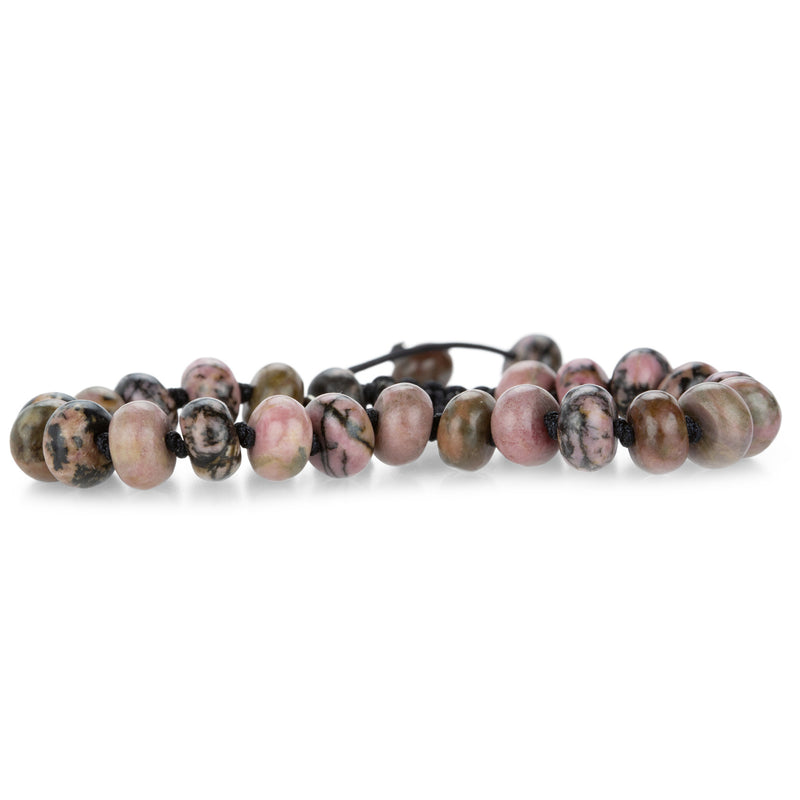 Joseph Brooks 8mm Smooth Rhodonite Bracelet | Quadrum Gallery