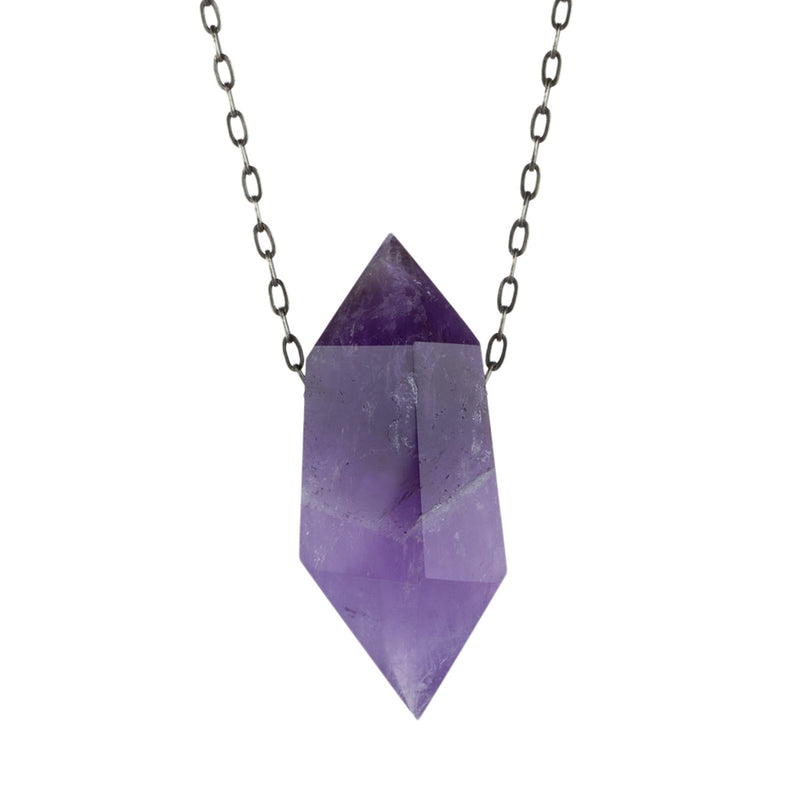 Joseph Brooks  Amethyst Quartz Crystal Pendant Necklace | Quadrum Gallery