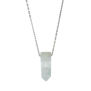 Joseph Brooks  Quartz Crystal with Amphibole Pendant Necklace | Quadrum Gallery