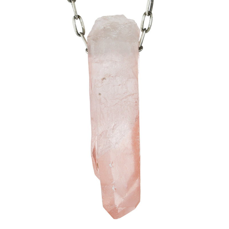 Joseph Brooks Raspberry Quartz Cystal Pendant Necklace | Quadrum Gallery