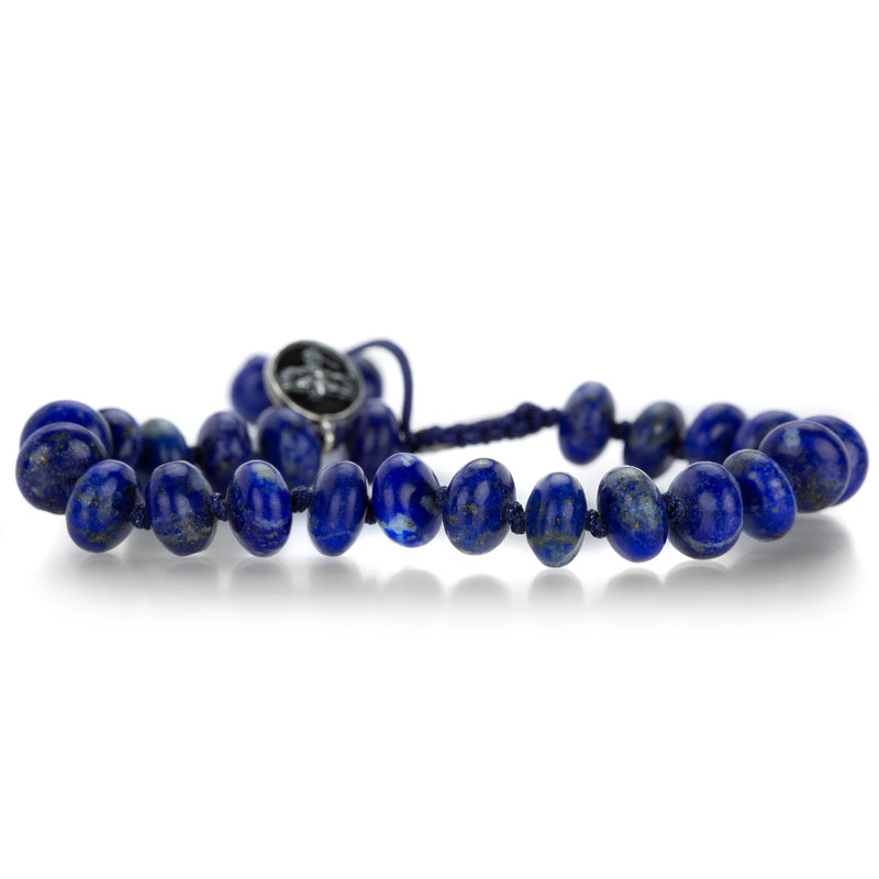 Joseph Brooks  8mm Smooth Lapis Beaded Bracelet | Quadrum Gallery