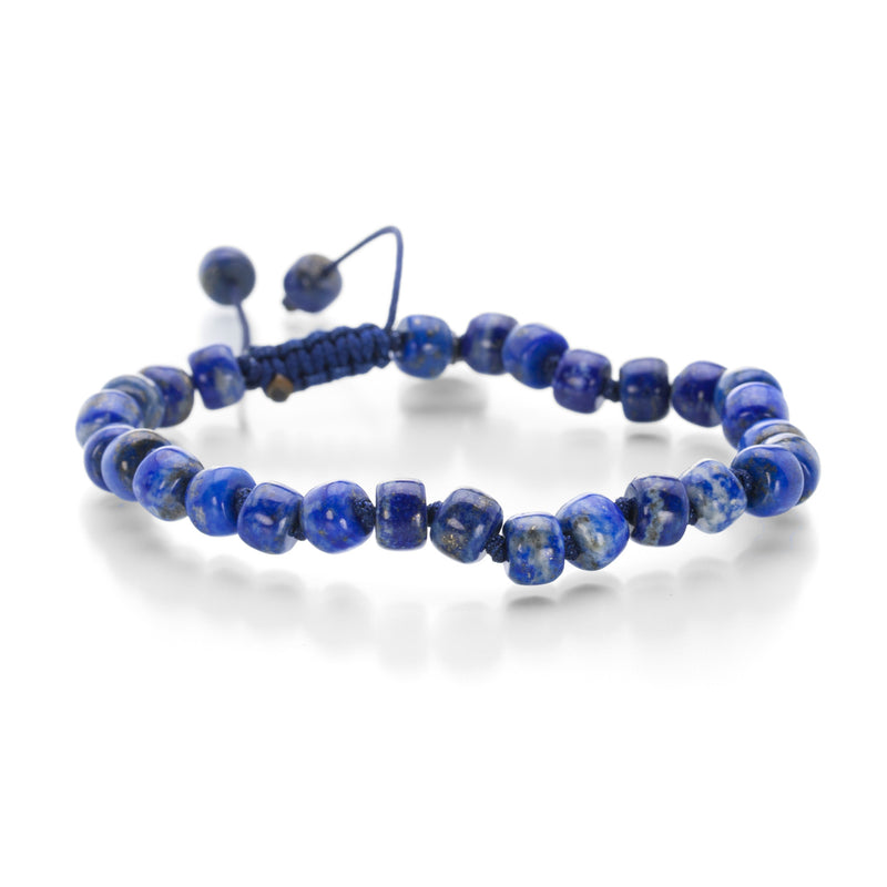 Joseph Brooks 8mm Barrel Lapis Bracelet | Quadrum Gallery