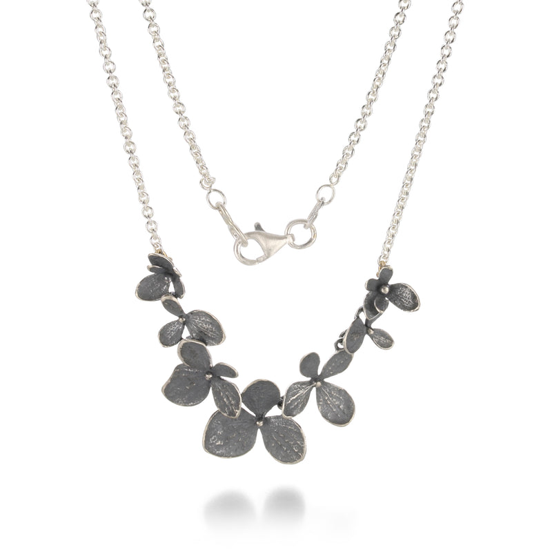 John Iversen Silver Multi Hydrangea Necklace | Quadrum Gallery