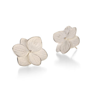 John Iversen Silver Hydrangea Twin Earrings | Quadrum Gallery