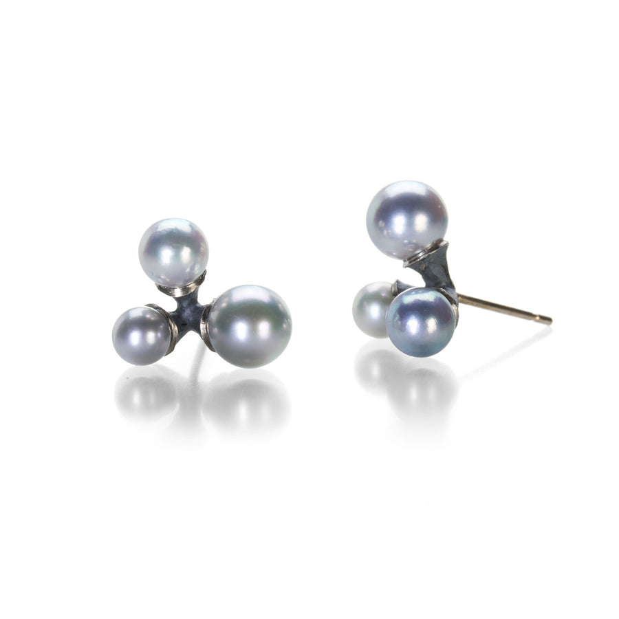 John Iversen Pearl Trio Jacks Earrings | Quadrum Gallery