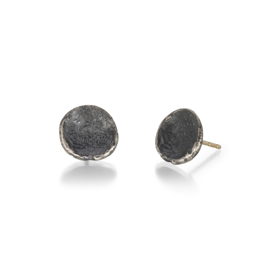 John Iversen Oxidized Anemone Stud Earrings | Quadrum Gallery