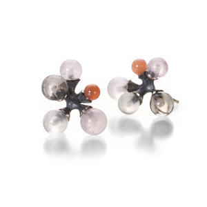 John Iversen Quartz and Moonstone Jacks Earrings | Quadrum Gallery