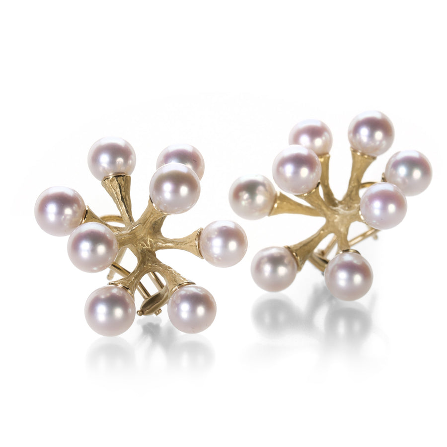 John Iversen Pink Akoya Pearl Single Jacks Earrings | Quadrum Gallery