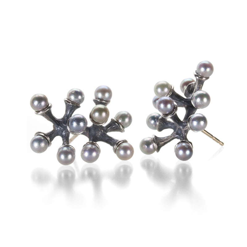 John Iversen Tiny Double Jacks Earrings | Quadrum Gallery