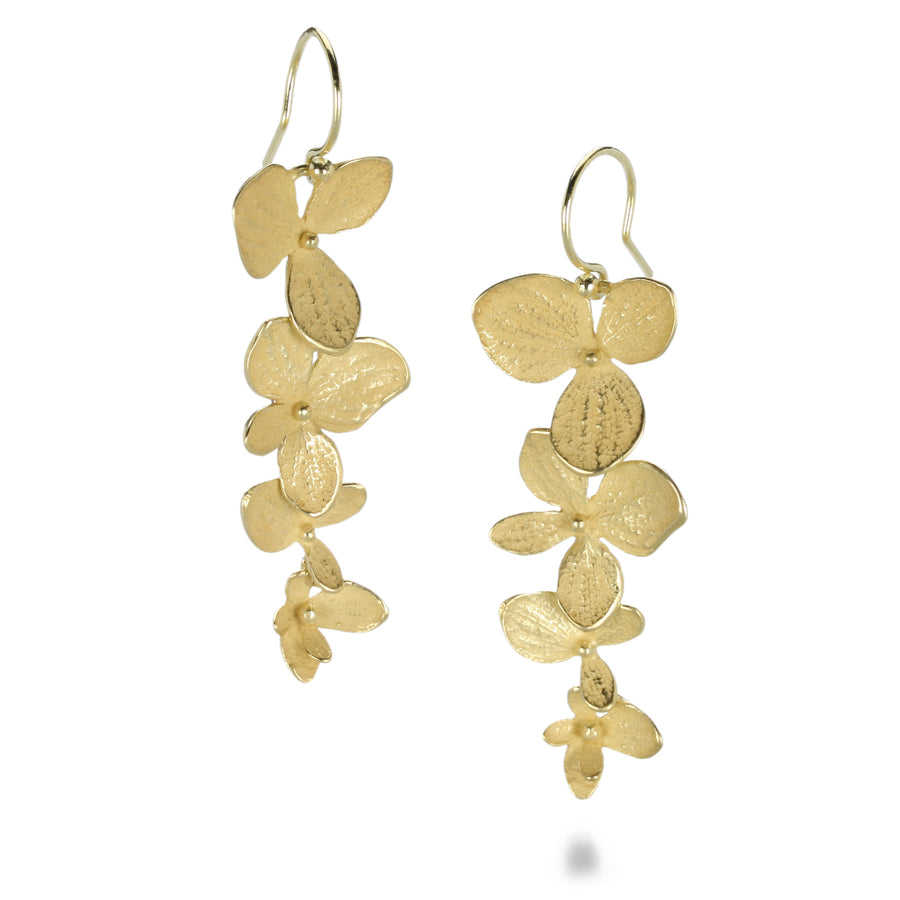 John Iversen Four Part Hydrangea Drop Earrings | Quadrum Gallery