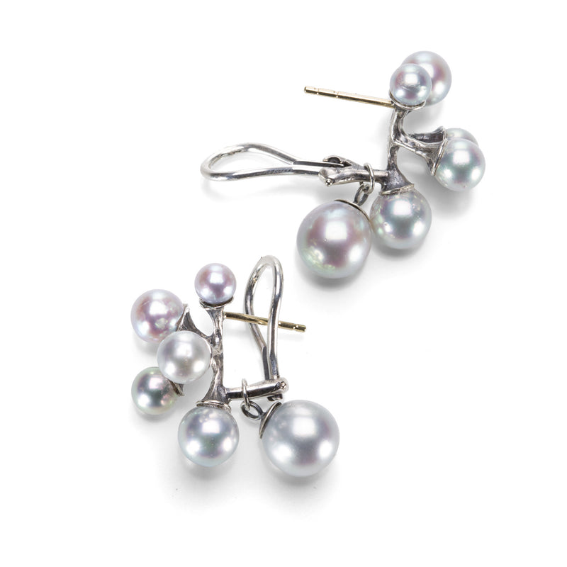John Iversen Baby Jacks Pearl Drop Earrings | Quadrum Gallery