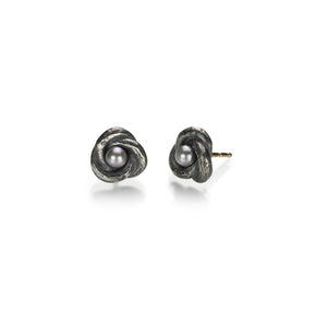 John Iversen Pearl Knot Studs | Quadrum Gallery