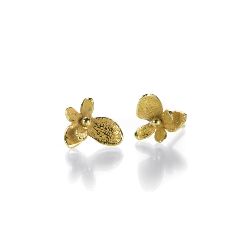 John Iversen Gold Baby Hydrangea Earrings | Quadrum Gallery