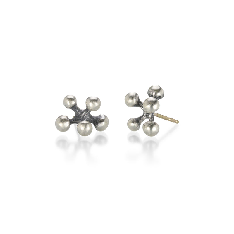 John Iversen Oxidized Sterling Silver Baby Berry Studs | Quadrum Gallery