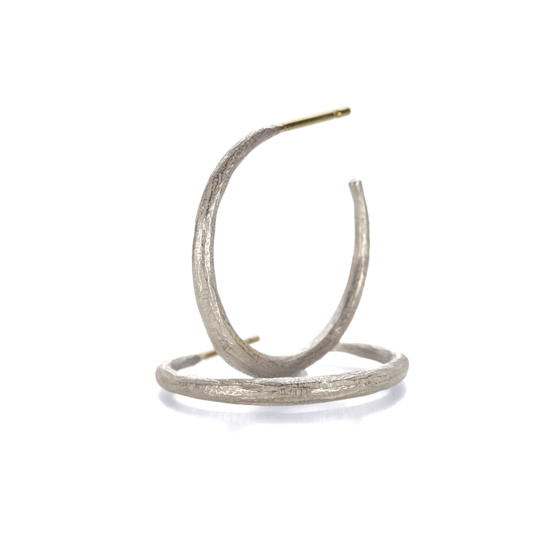 John Iversen Silver Mini Hoops | Quadrum Gallery