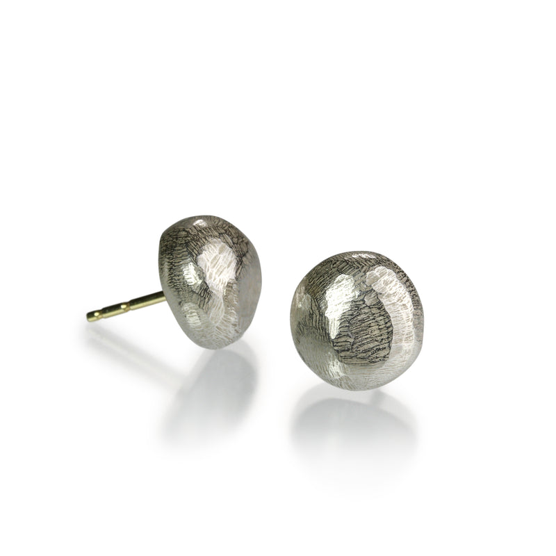 John Iversen Silver Micro Pebble Earring | Quadrum Gallery