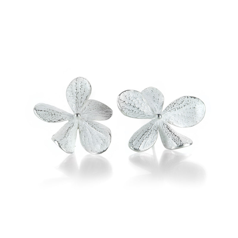 John Iversen Large Single Hydrangea Earrings | Quadrum Gallery