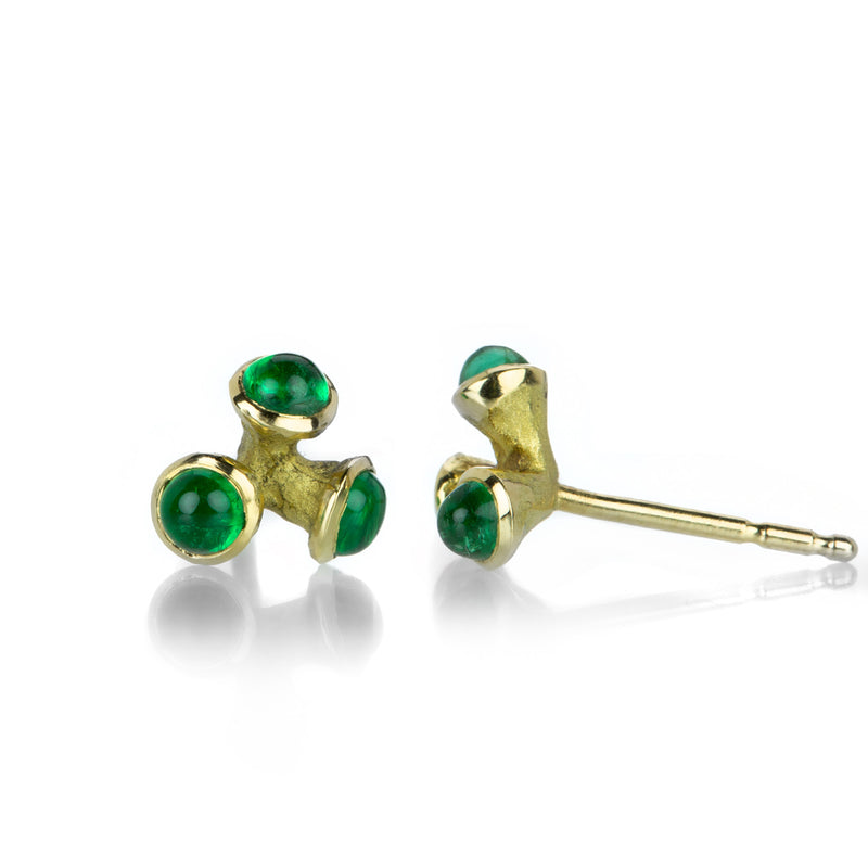 John Iversen Emerald Trio Jacks Earrings | Quadrum Gallery