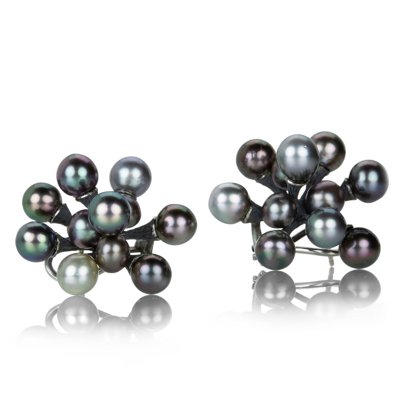 John Iversen Black Pearl Single Jacks Earrings | Quadrum Gallery