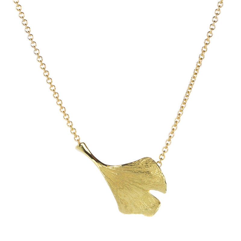John Iversen Baby Ginkgo Pendant Necklace | Quadrum Gallery