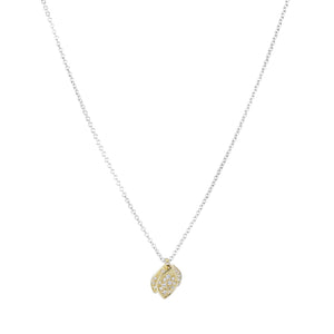 John Iversen Pave Diamond Triple Leaf Necklace | Quadrum Gallery