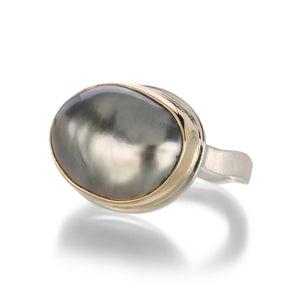 Jamie Joseph Asymmetrical Tahitian Pearl Ring | Quadrum Gallery