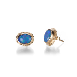 Jamie Joseph Oval Australian Opal Stud Earrings | Quadrum Gallery
