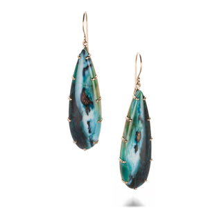 Jamie Joseph Pertified Opalized Wood Earrings | Quadrum Gallery