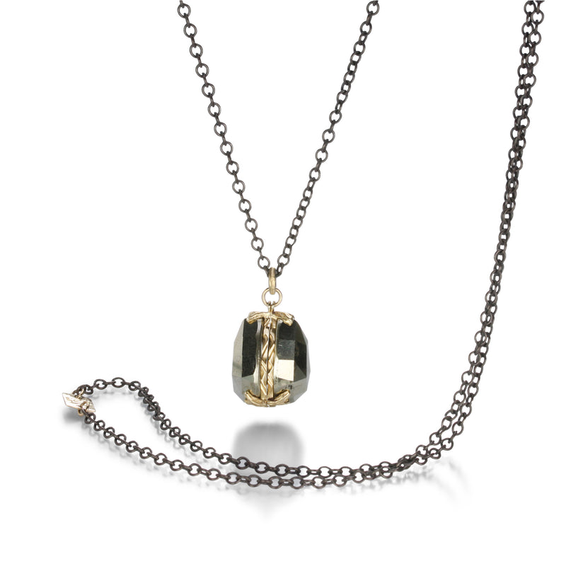 Jamie Joseph Pyrite Locket Necklace | Quadrum Gallery