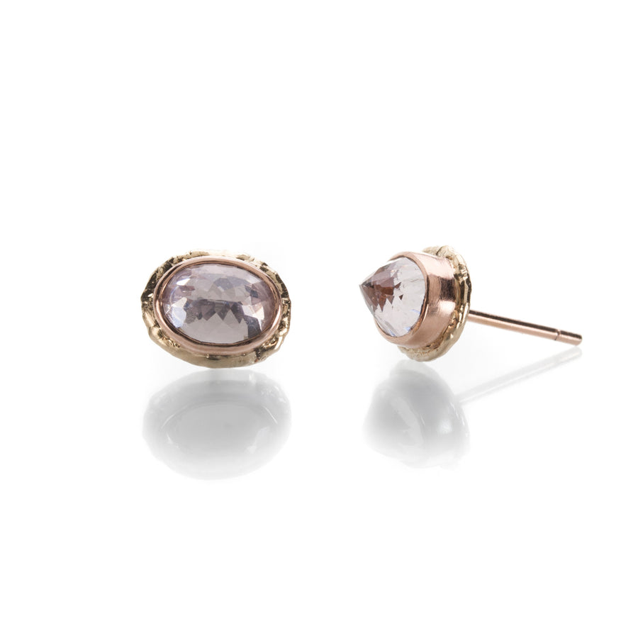 Jamie Joseph Inverted Morganite Studs | Quadrum Gallery