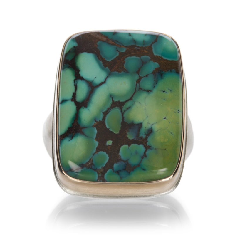 Jamie Joseph Rectangular Hubei Turquoise Ring | Quadrum Gallery