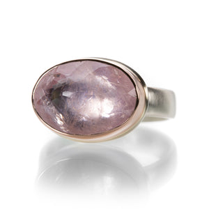 Jamie Joseph Oval Inverted Morganite Ring | Quadrum Gallery