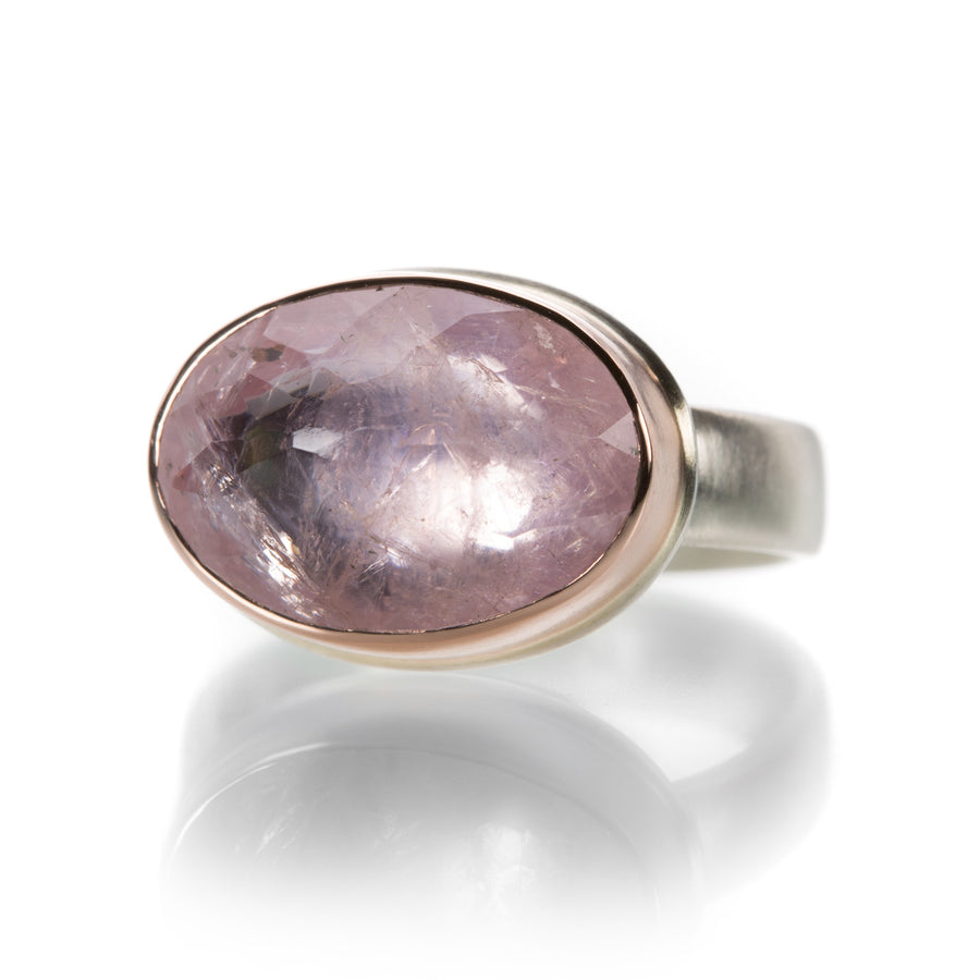 Jamie Joseph Oval Inverted Morganite Ring | Quadrum Gallery