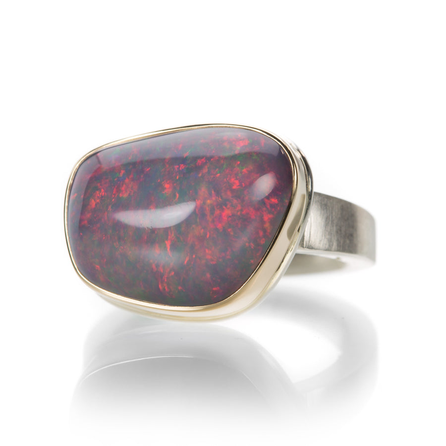 Jamie Joseph Australian Black Opal Ring | Quadrum Gallery