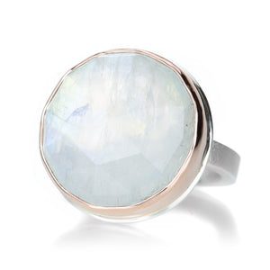Jamie Joseph Round Rainbow Moonstone Ring | Quadrum Gallery