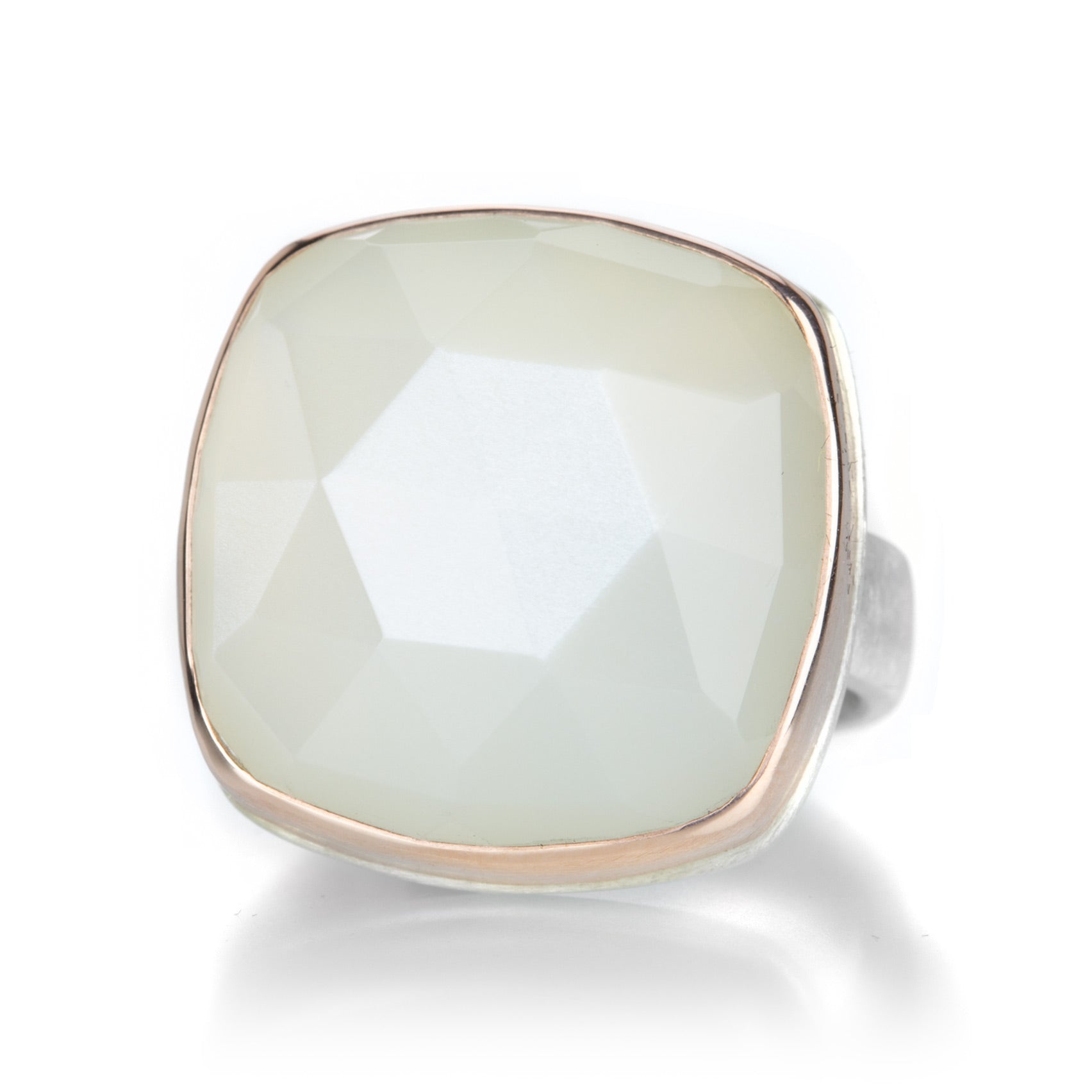 Square White Moonstone Ring - Main Image