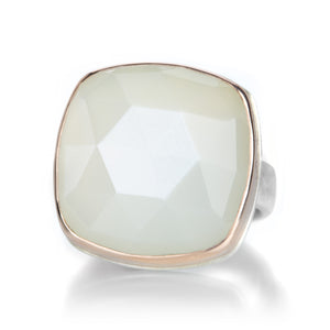 Jamie Joseph Square White Moonstone Ring  | Quadrum Gallery