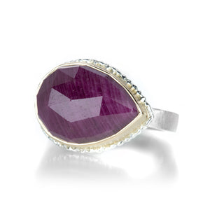 Jamie Joseph Teardrop Indian Ruby Ring  | Quadrum Gallery