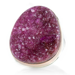 Jamie Joseph Deep Pink Drusy Ring | Quadrum Gallery