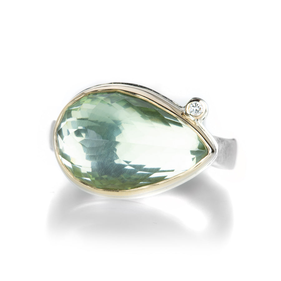 Jamie Joseph Teardrop Mint Quartz Ring  | Quadrum Gallery