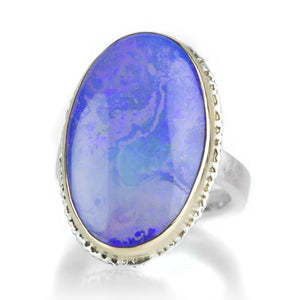 Jamie Joseph Oval Boulder Opal Ring  | Quadrum Gallery