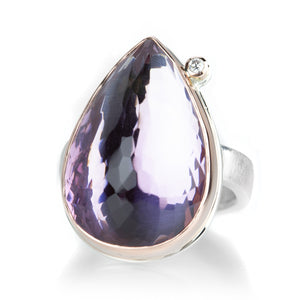Jamie Joseph Pear Shaped Amethyst Ring | Quadrum Gallery