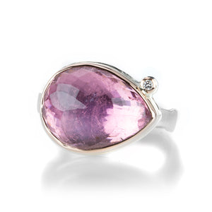 Jamie Joseph Teardrop Pink Tourmaline Ring | Quadrum Gallery