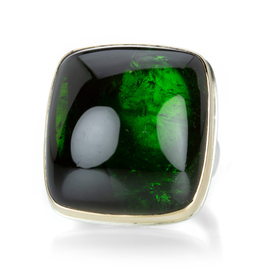 Jamie Joseph Square Green Tourmaline Ring  | Quadrum Gallery