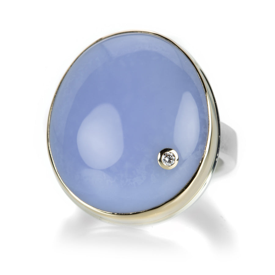 Jamie Joseph Oval Chalcedony Ring  | Quadrum Gallery