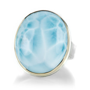 Jamie Joseph Oval Larimar Ring  | Quadrum Gallery
