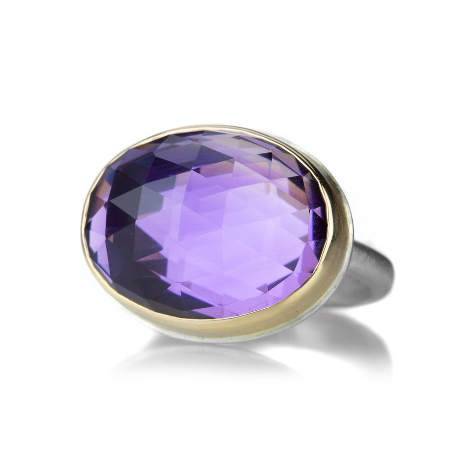 Jamie Joseph Oval Rose Cut Amethyst Ring | Quadrum Gallery