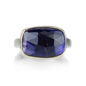 Jamie Joseph Rectangular Rose Cut Iolite Ring | Quadrum Gallery