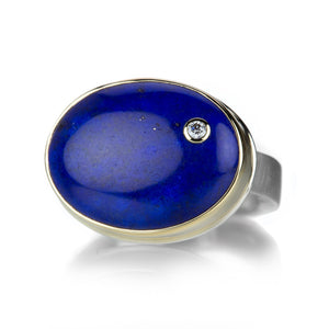 Jamie Joseph Oval Smooth Lapis Ring | Quadrum Gallery