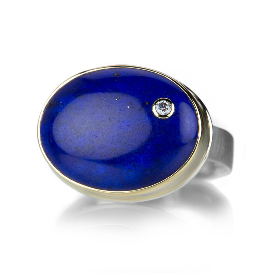 Jamie Joseph Oval Smooth Lapis Ring | Quadrum Gallery